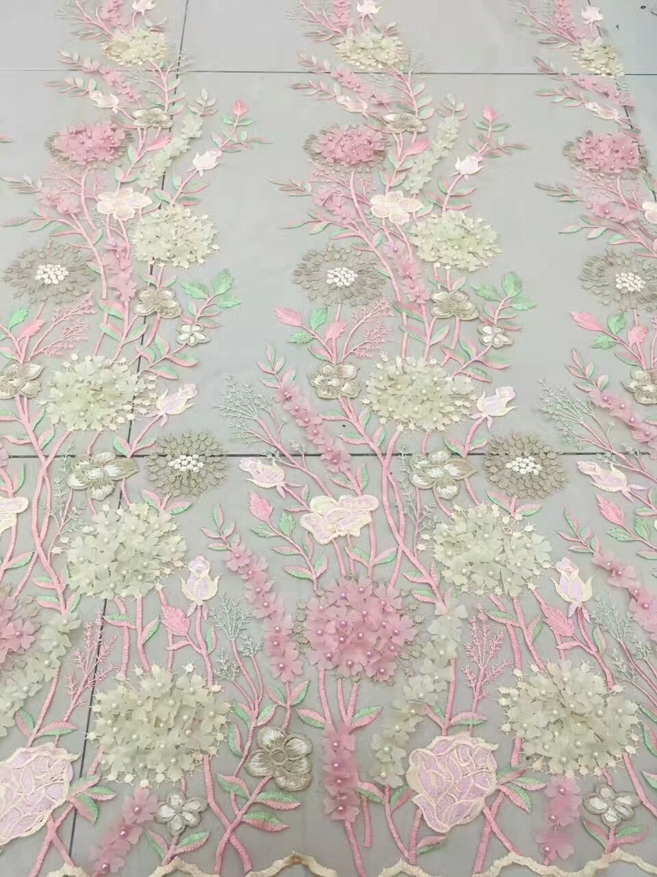 

latest african laces 2018,3d flower french lace, african dresses designs pictures 2018, Embroidery lace fabric 5 yard/lot