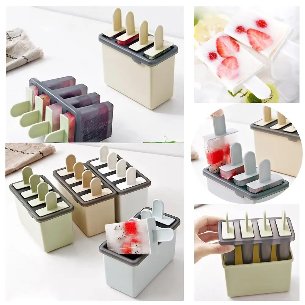 E-doo формы для мороженого наборы многоразовые с стоячим лотком форма изготовления