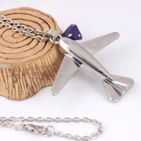 Big Size Airplane Pendant Necklace for women Alloy Fashion Plane cool Hip Hop Jewelry Christmas Gifts | Украшения и аксессуары