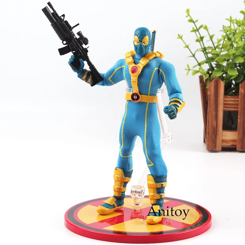 X-MEN Deadpool Blue ONE: 12 Collective Ver. ПВХ Mezco 1:12 X-man фигурка Дэдпул Коллекционная модель игрушки куклы