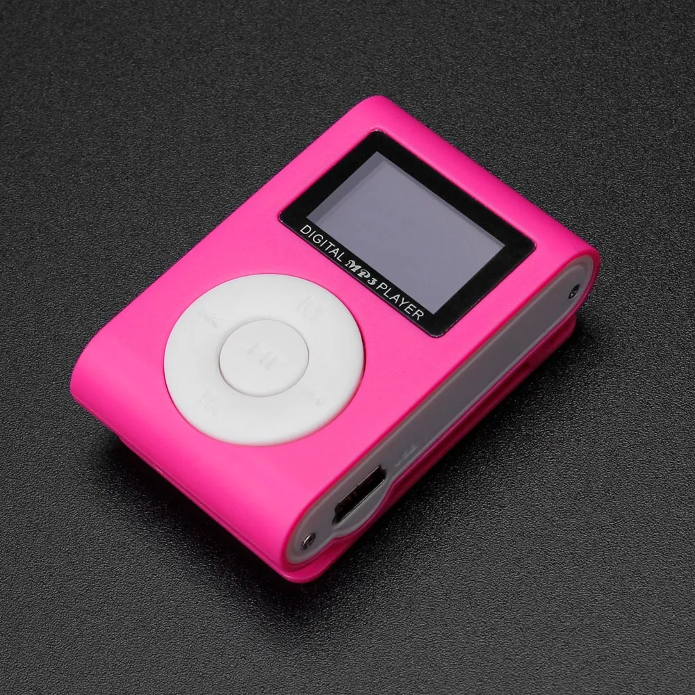 Новинка Лидер продаж модный мини MP3 плеер с usb клипсой поддержка ЖК экрана 32 ГБ Micro