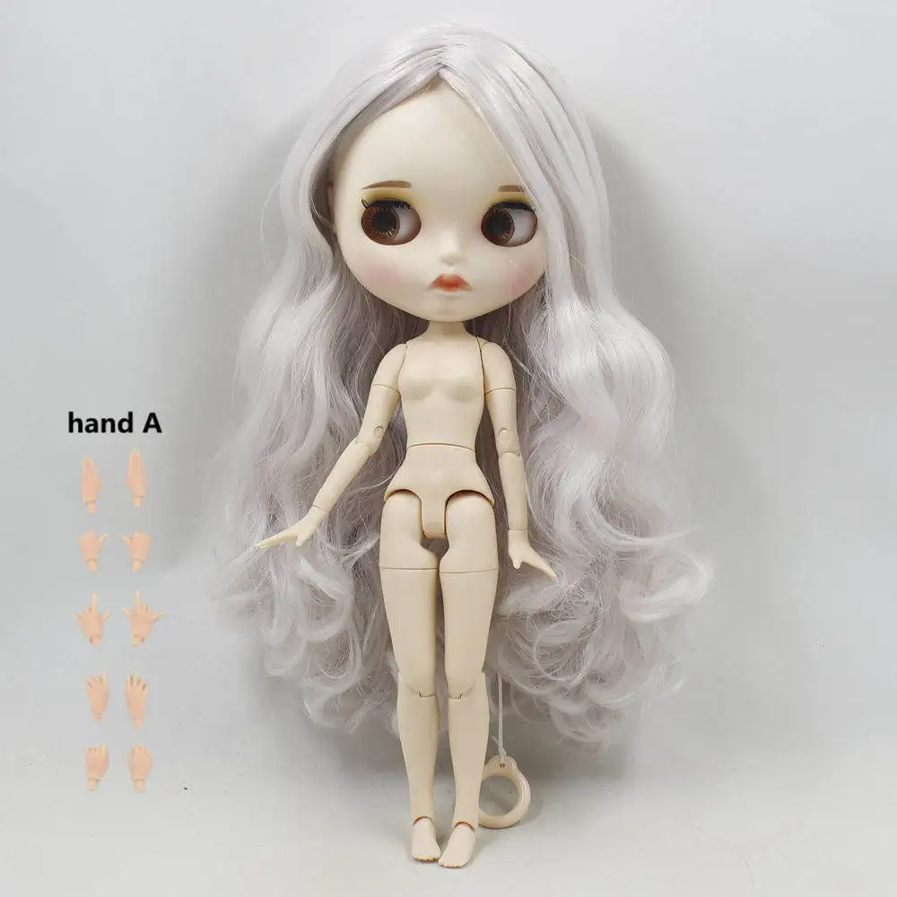 1/6 DBS bjd кукла на заказ кукла 30 см шарнирное тело матовое лицо с бровями блеск для губ Подарочные игрушки - Цвет: doll and hand A