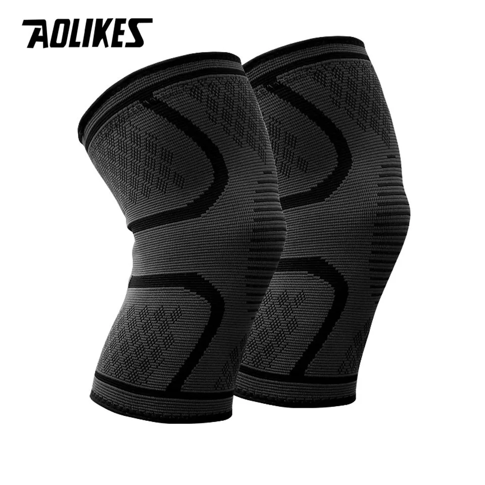 AOLIKES 1 пара наколенников для спорта, бега, езды, баскетбола, наколенники для мужчин и женщин, высококачественные дышащие наколенники