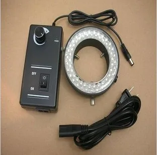 Кольцевой светильник для микроскопа светло голубого и белого цветов|source| |