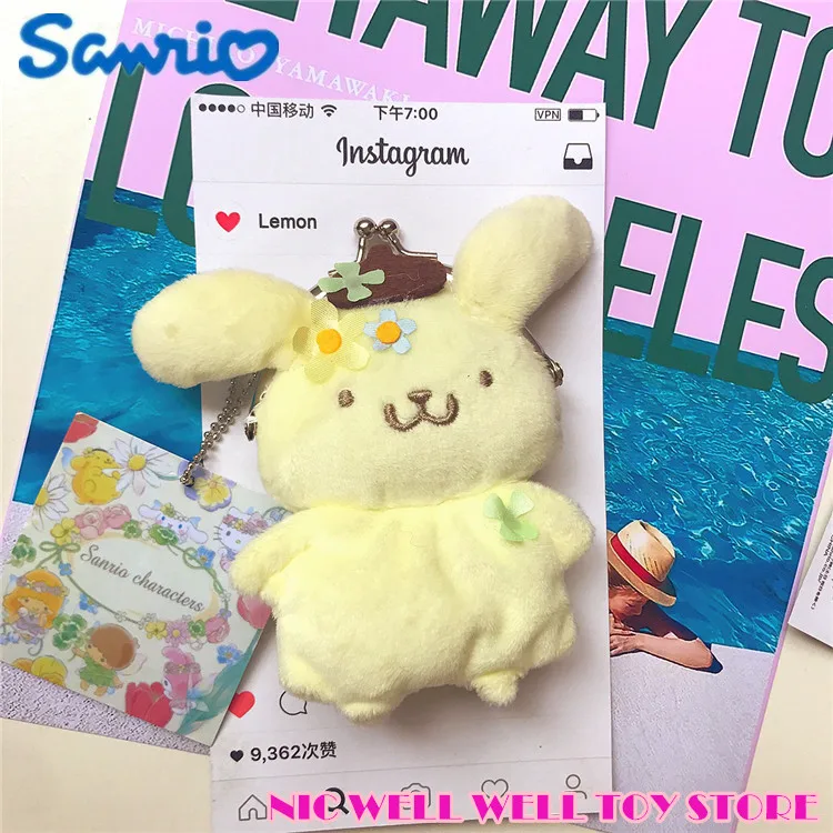 Милая игрушка My Melody Cinnamoroll пудинг Мультфильм собаки плюшевые мини портмоне для ребенка подарок 11 см