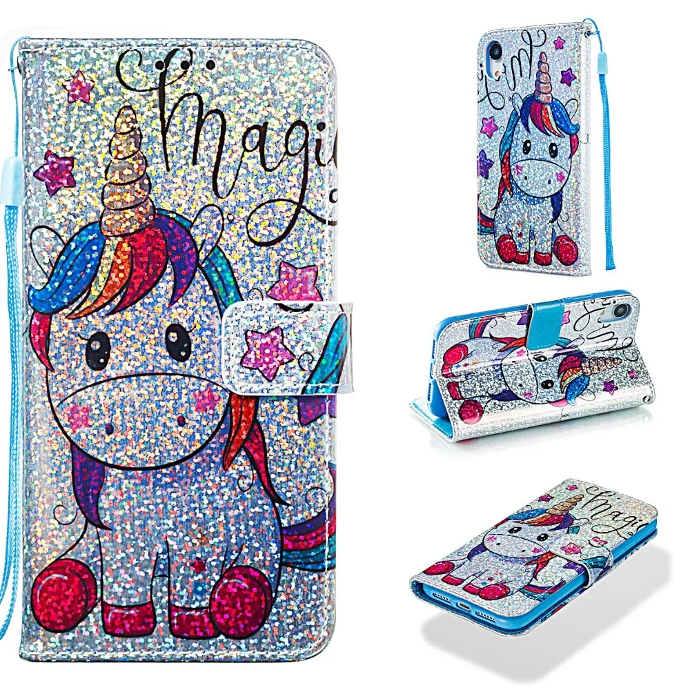 Кожаный чехол для iphone XR чехол-кошелек Filp чехлы телефонов с отделением карт -