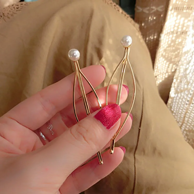 HFXSSSP популярная простая Модная элегантная Золотая Геометрическая жемчужная