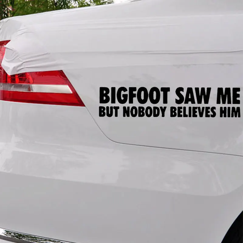 Bigfoot Saw Me Автомобильная Наклейка виниловая Персонализированная забавная