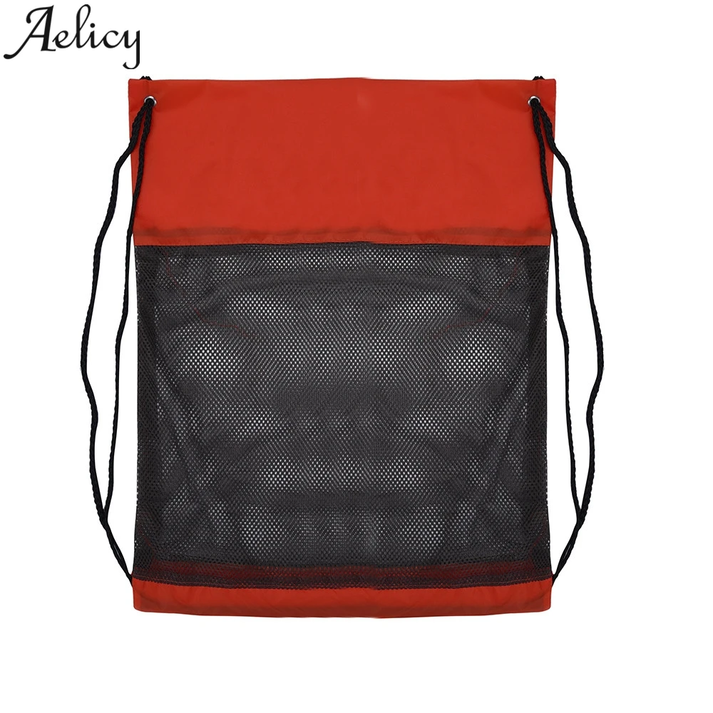 Женский нейлоновый рюкзак Aelicy на шнурке с сеточкой для спорта и пляжа|Женские