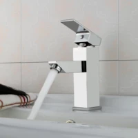 brand high quality chrome polish single handle single hole mixer tap deck mounted coldhot bathroom waterfall basin sink faucet