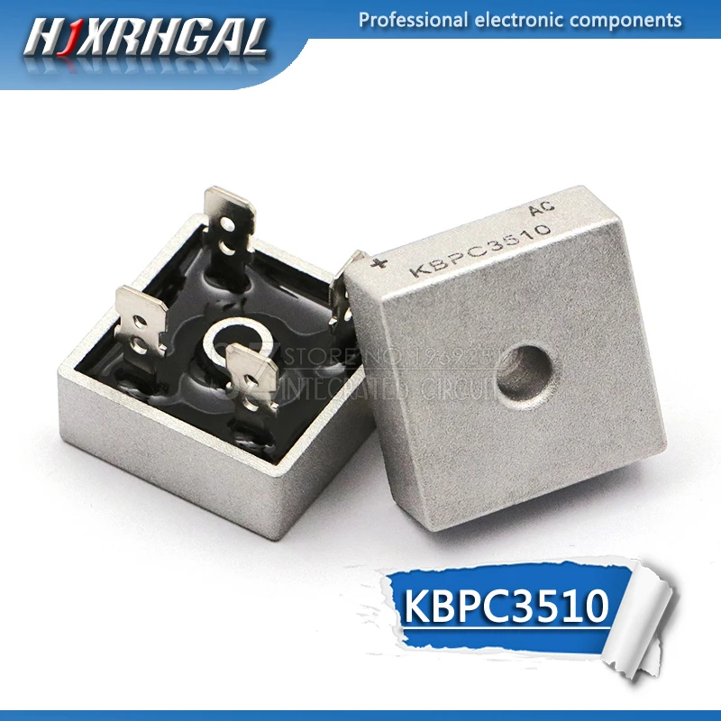 1 шт. выпрямительный мост KBPC3510 квадратный однофазный плоский 35 А 3510 в |