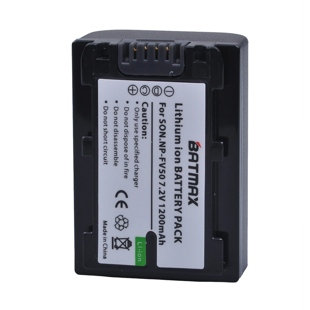 2 шт. NP-FV50 NP FV50 аккумулятор камеры + ЖК-Зарядное устройство USB для SONY HDR CX390 290E PJ510 820E