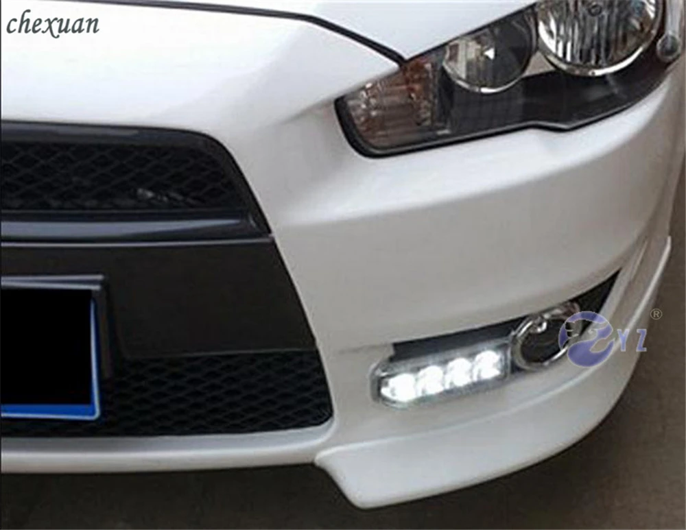 Cscsnl 1 комплект для Защитные чехлы для сидений, сшитые специально для Mitsubishi Lancer EX 2009 2010 2011 2012 2013 светодиодный DRL Противотуманные фары ABS колпак противотуманных фар