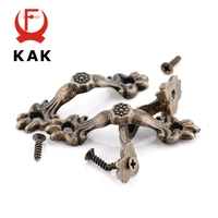 kak 10pcs box handle 4310mm zinc alloy knobs arch tracery bronze tone for drawer wooden jewelry box furniture pull hardware