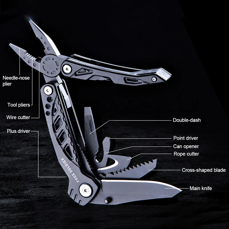 FREE SOLDIER outdoor sports tactical multifunctional folding combination EDC knife tool for survival camping|Уличные инструменты| |