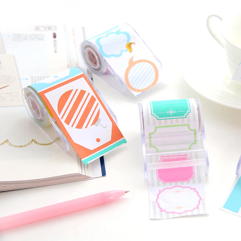 Color Dialog Box Memo Pad Sticky Notes Cute Paper Tape 6m/roll Self Adhesive Sticker Kawaii Stationery Office & School Supplies |