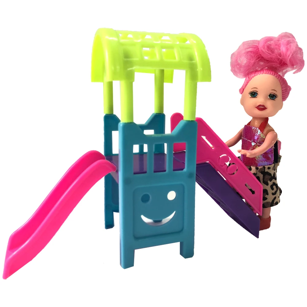 1:12 Accessories Amusement Slide  For Barbie Doll Kindergart