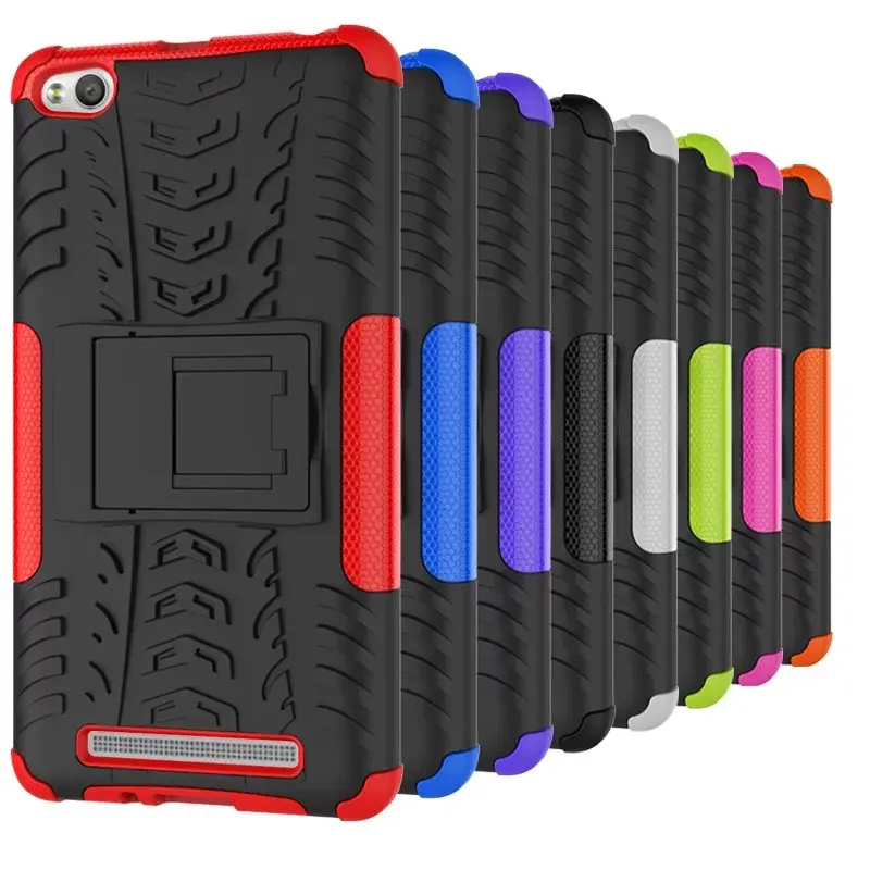 New Tire Style Tough Rugged Dual Layer Hybrid Hard KickStand Duty Armor Case With Bracket For Xiaomi Hongmi 3 Redmi |