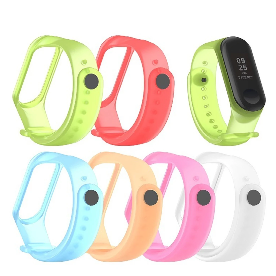 Модный Цветной силиконовый ремешок для Mi Band 3 браслет Xiaomi mi аксессуары умных