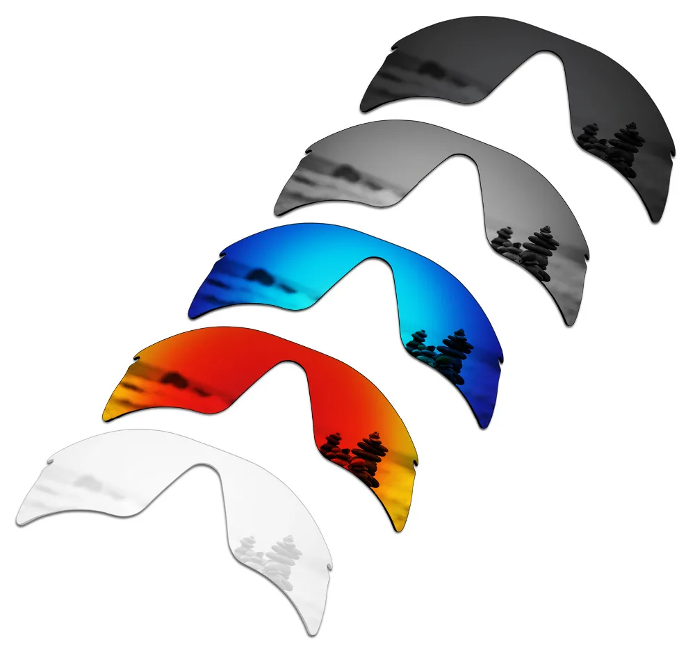 SmartVLT 5 Pieces Polarized Sunglasses Replacement Lenses for Oakley Radar Range - 5 Colors