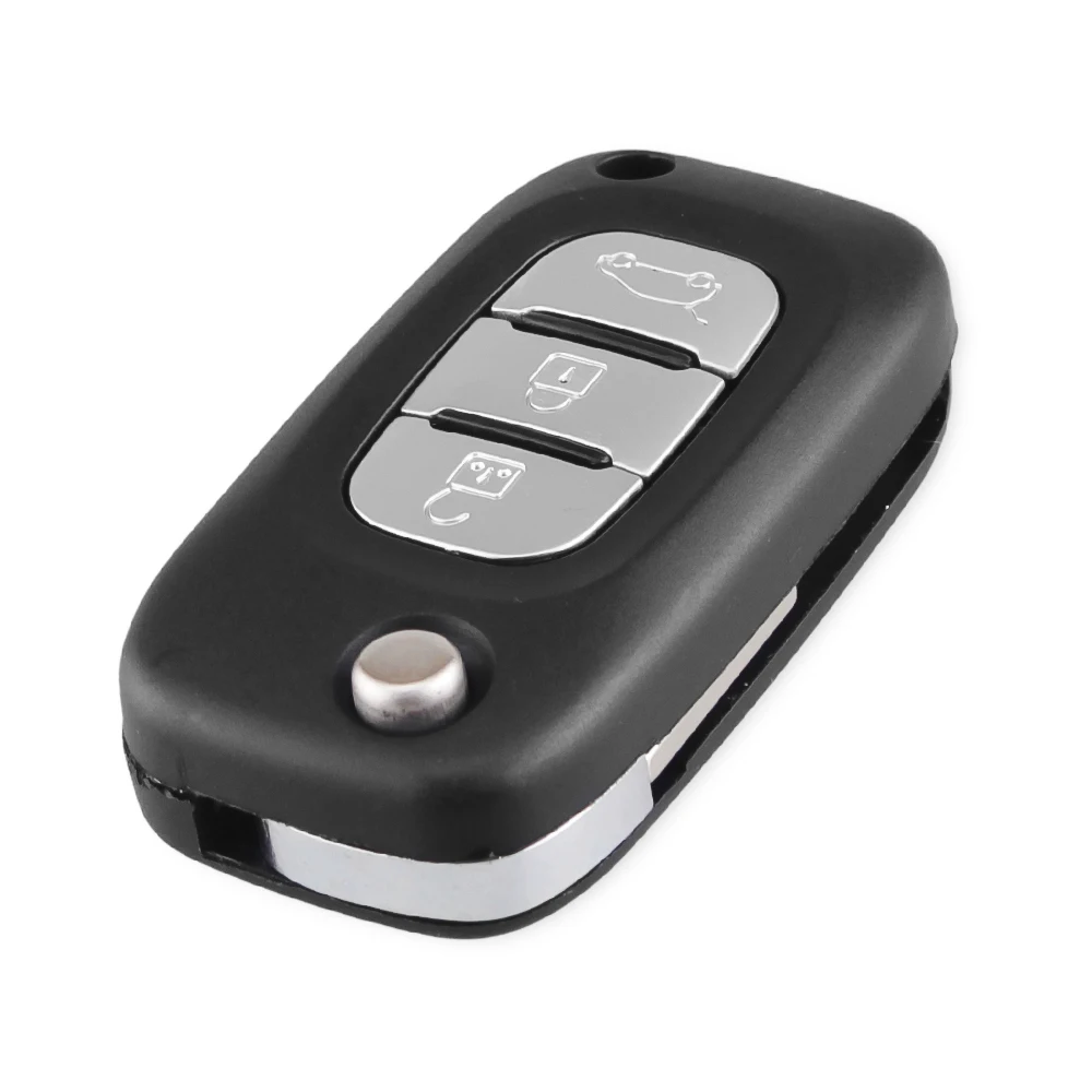 Dandkey 3 кнопки Раскладной Автомобильный ключ shellдля Renault Clio Vivaro Master Traffic Kangoo Megane laguna