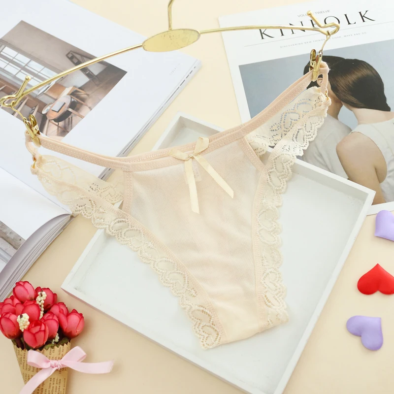 3 шт./лот женское кружевное сексуальное бесшовное Сетчатое стринги модное нижнее