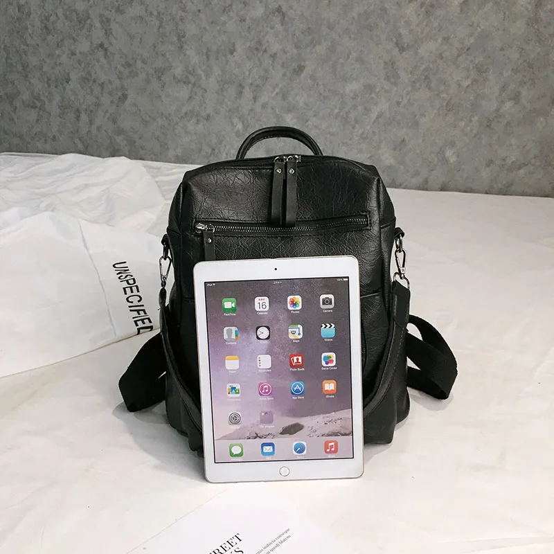 Милый снежный Новый Повседневный кожаный женский рюкзак высокого качества