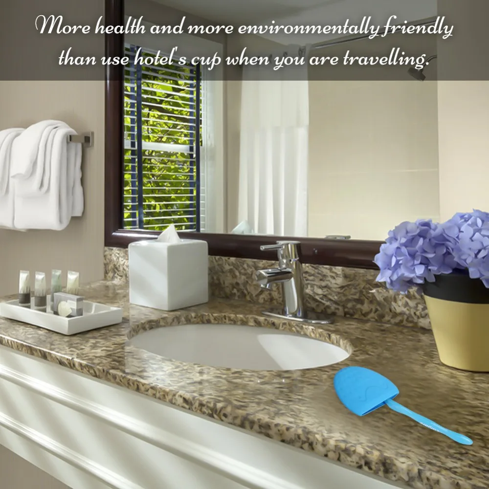 3 цвета складной силикона стирка Чашки fda утвержденных для Семья Путешествия