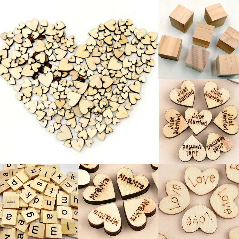 Деревянное украшение в деревенском стиле сделай сам с надписью Love Heart и