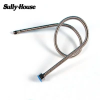sully house stainlesssteel faucet water weaved corrugated plumbing hoseheater flexible connection pipes 12standard interface