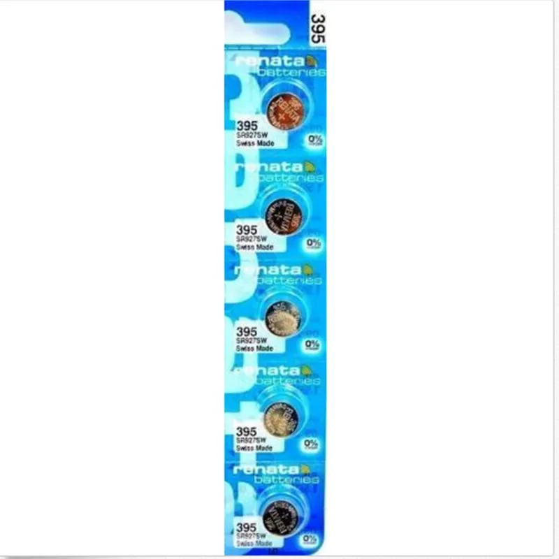 5 шт./лот розничная продажа новый Renata долговечный 395 SR927SW LR57 LR927 AG7 батарейка для