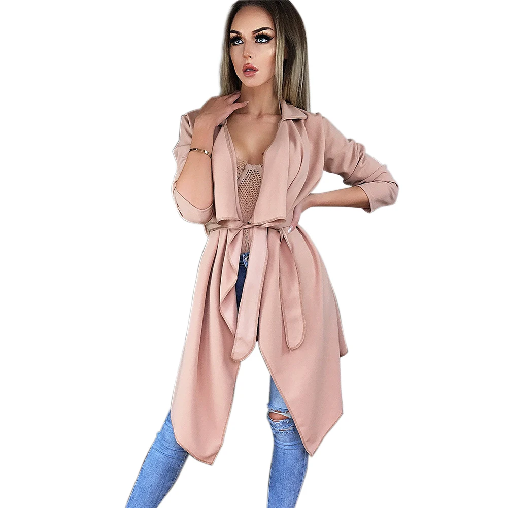 Для женщин нерегулярные подол тренчи для Твердые нагрудные кружево вверх Топ с