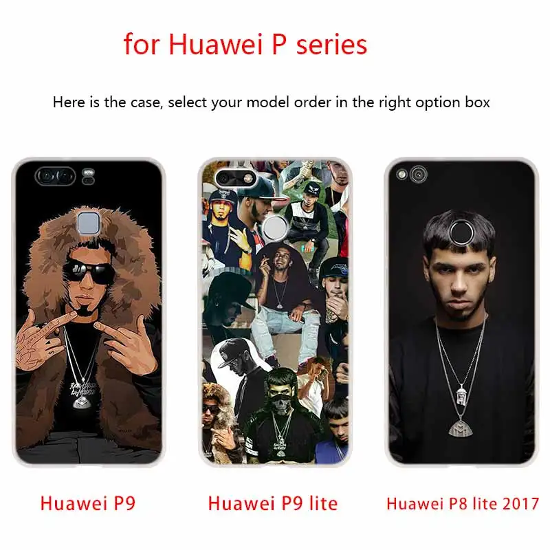 Soft Silicone Protective Case For Huawei P50 P40 P30 P20 Pro P10 Lite P Samrt Z 2020 2019 Cover Anuel Aa Ozuna | Мобильные телефоны