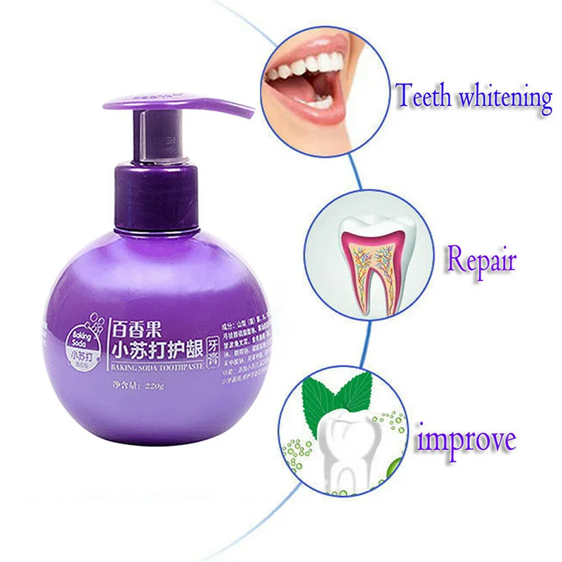 

Magical Baking Soda Toothpaste Teeth Whitening Cleaning Hygiene Oral Care Fruit dental toothpaste White Tooth ZJ55
