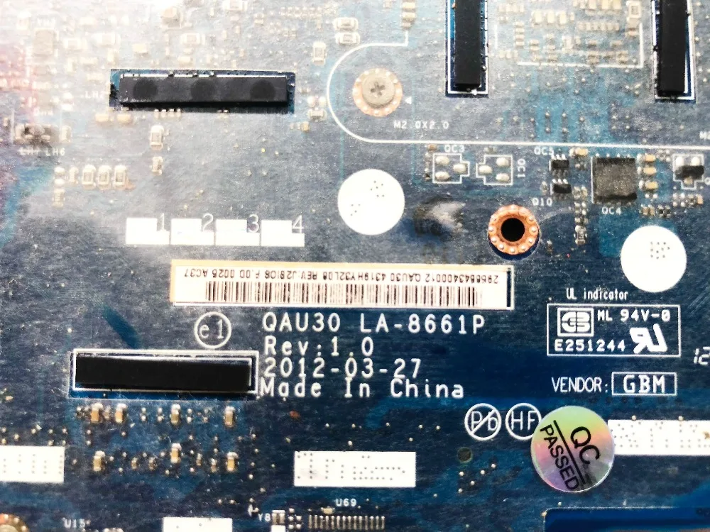 Оригинальный Для HP ENVY4 материнская плата для ноутбука HM77 I5 3317U HD7600M 2 Гб QAU30 LA 8661P