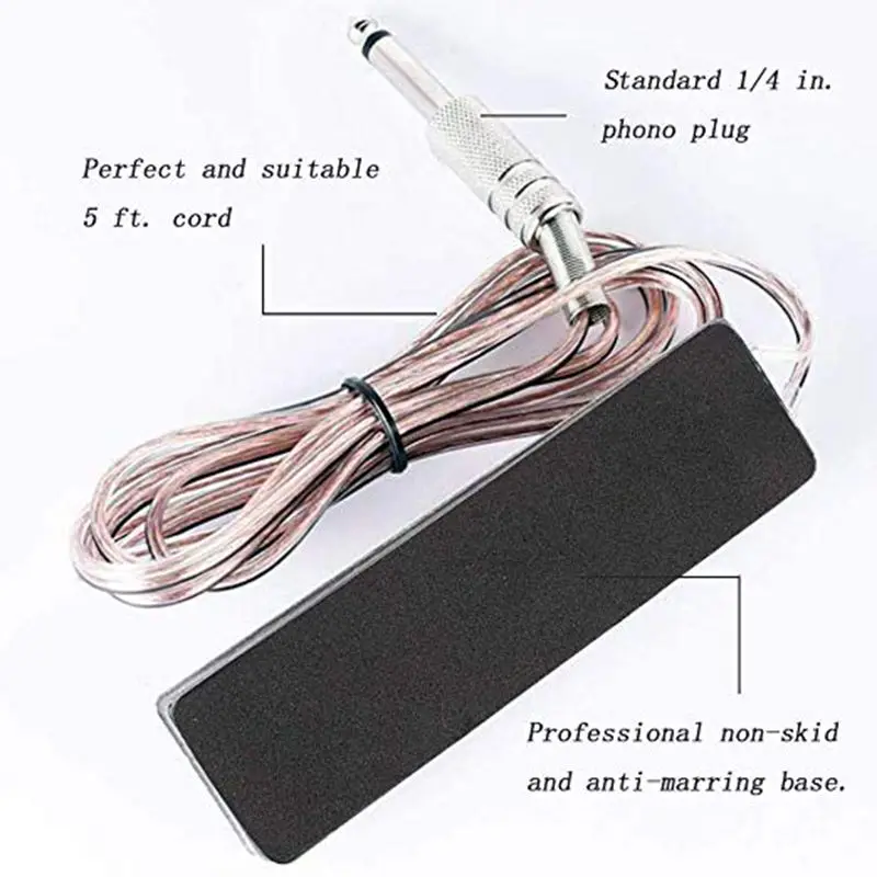 Педаль для тату из нержавеющей стали блок питания 1 шт. | Красота и здоровье