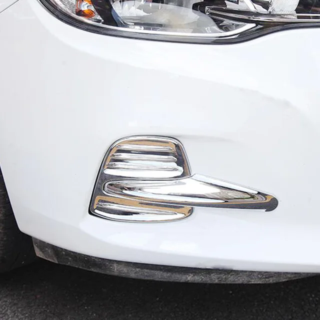 

ABS хром Для Chevrolet CAVALIER 2017 2018 2019 Автомобильная передняя противотуманная фара крышка рамка панель Крышка отделка автомобильные Стайлинг Аксессуары 2 шт