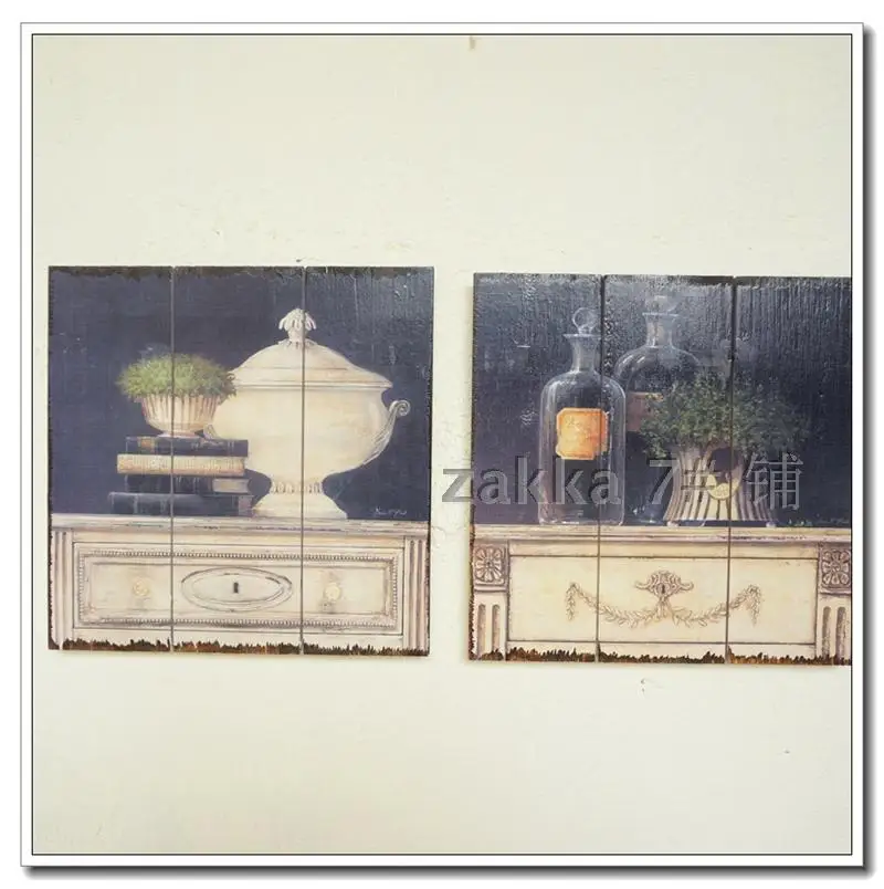 

American frameless decorative wall painting to do the old creative life more suitable furniture wine scene diagram