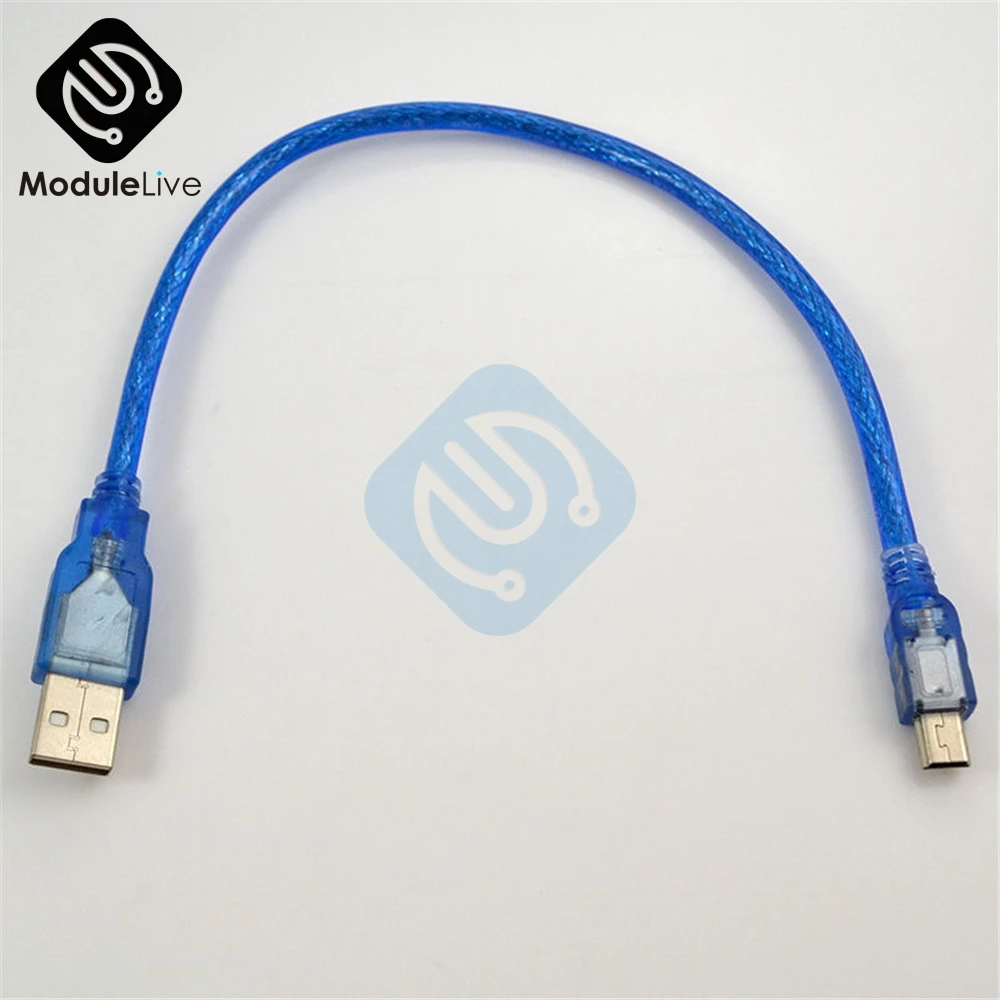 Кабель для передачи данных ПК 30 см USB 2 0 A штекер Mini B 5pin Arduino MCU Nano 3 Pro а также старых