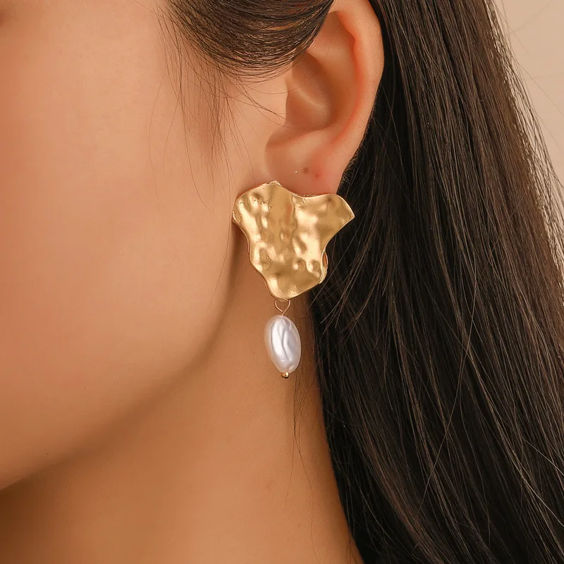 2019 новые корейские серьги индивидуальные геометрические металлические