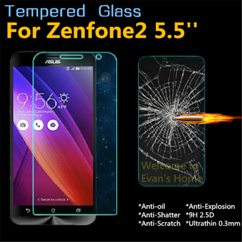 2 шт для Asus Zenfone ZE551ML ZE550ML (5 5 &quot) экран телефона Премиум Закаленное стекло анти