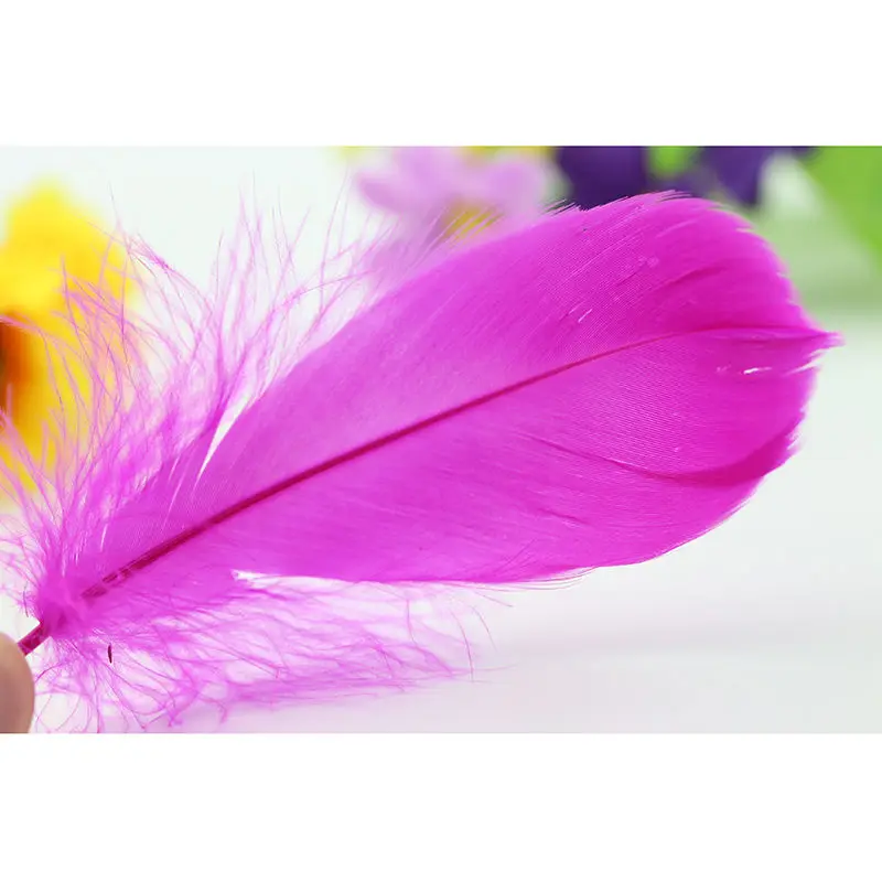 Новинка! Оптовая продажа Клыков Цвет 100 шт. качество натуральный гусиных перьев 5 7