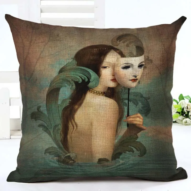 Модный чехол для подушки с цифровой печатью декоративная наволочка дома