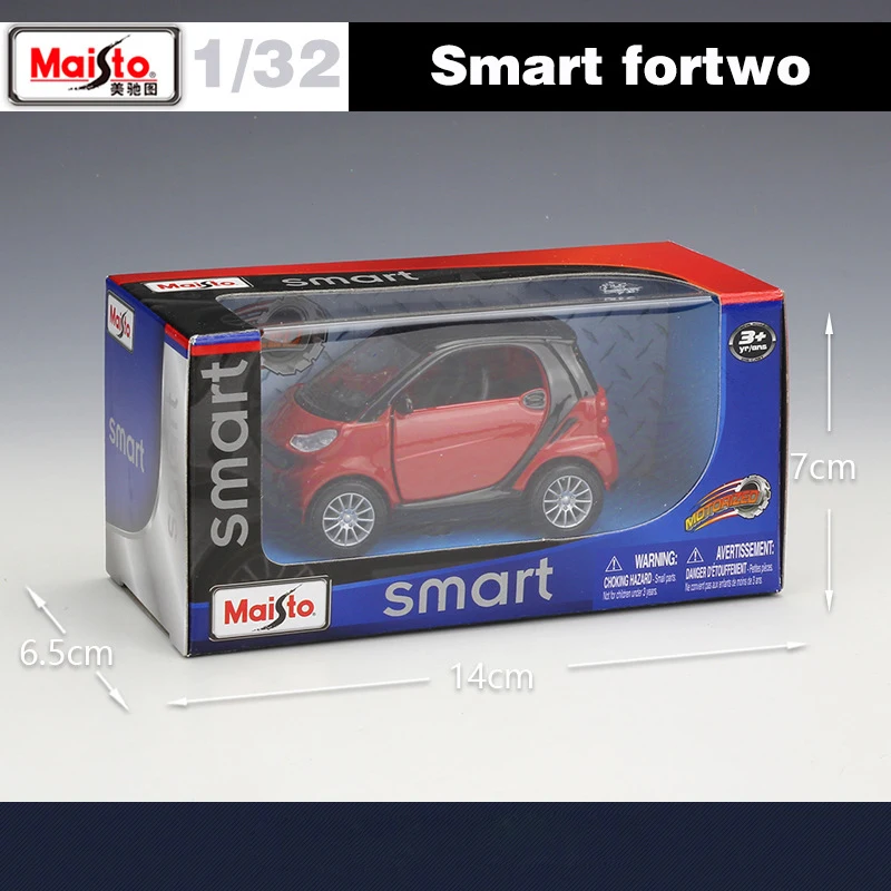 Литой автомобиль Maisto 1:32 высокий симулятор Классическая модель Benz Smart Fortwo