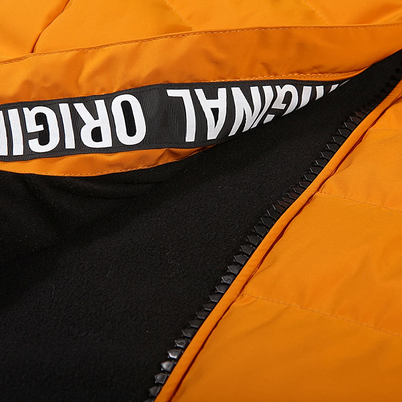 GLO-STORY Men's 2018 Winter Thick Warm Padded Hooded Jackets Coats Man Fleece Liner Streetwear Parkas with Big Zipper MMA-6692 | Мужская