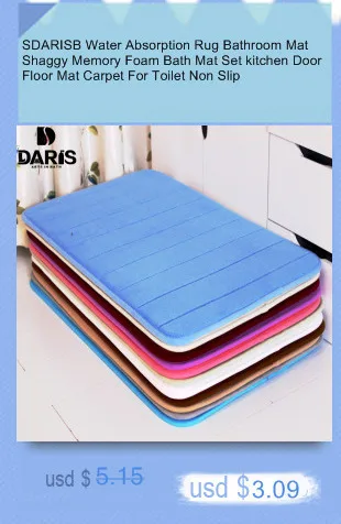 SDARISB Cartoon Feet Children Comfortable Protection PVC Vinyl Bath Mat Blue Non-slip Massage Bathroom Mats