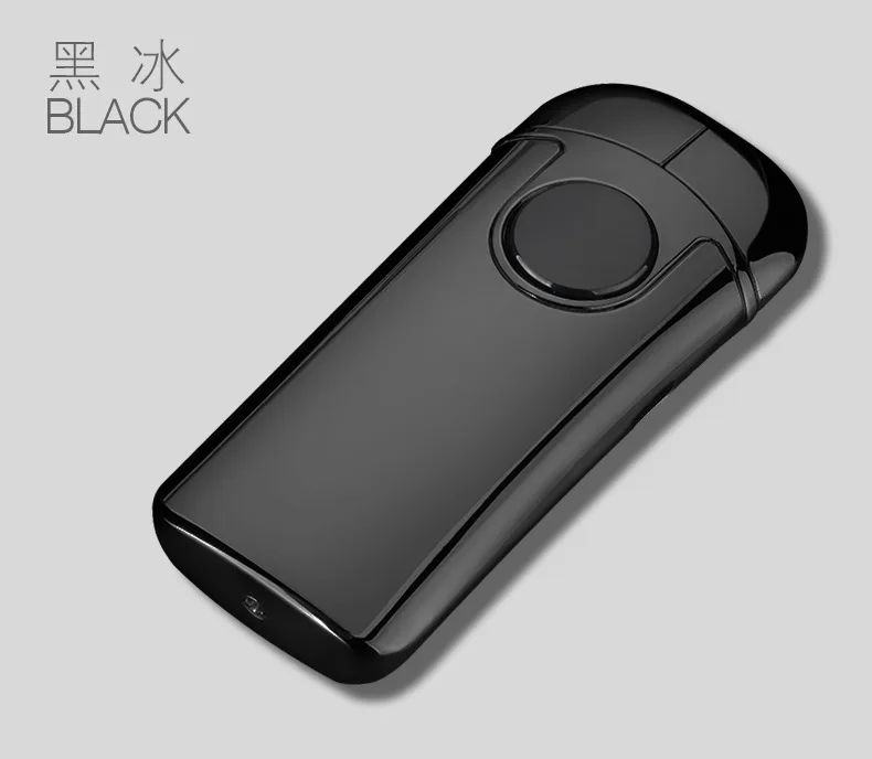 Необычная USB электрическая зажигалка для сигарет Бэтмен летающее крыло открытый импульсный двойной дуговой Зажигалка перезарядка Личная DIY сделанная на заказ зажигалка