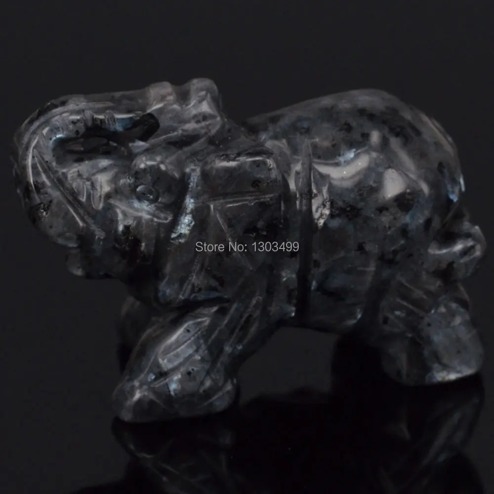 

2 "натуральный ларвикит лабрадорит, слон, резная фигурка, каменная чакра, восстанавливающий камень рейки, фэн-шуй ремесла