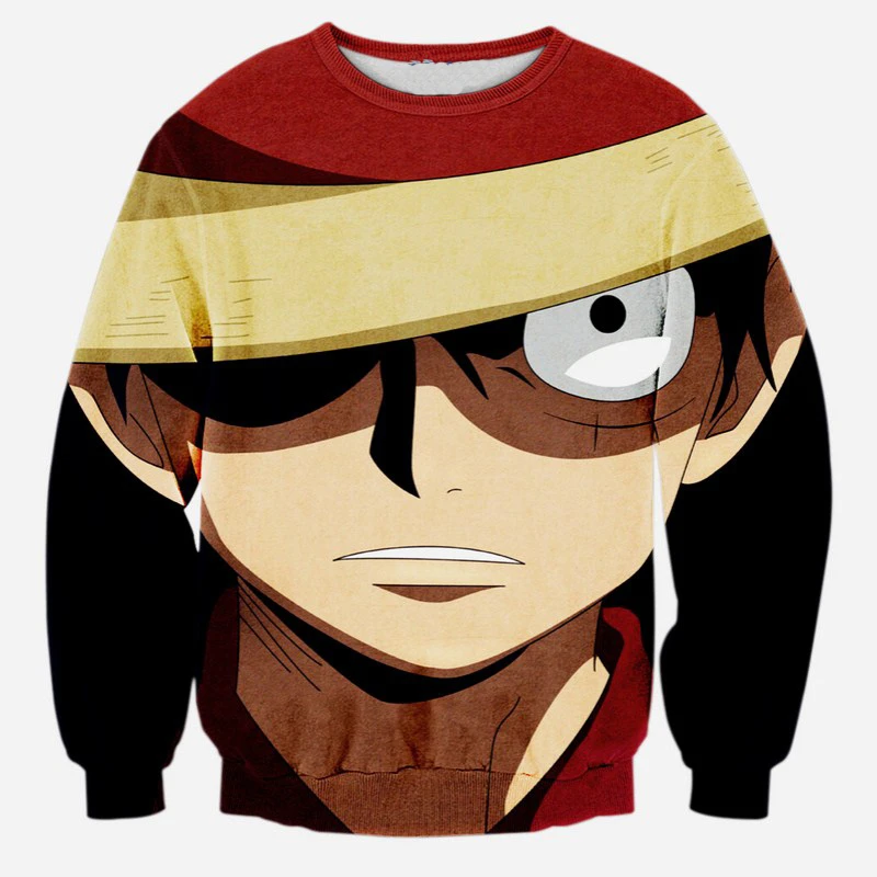 Оптовая продажа свитшот с рисунком аниме 3d принт Для женщин мужчин crewneck длинным