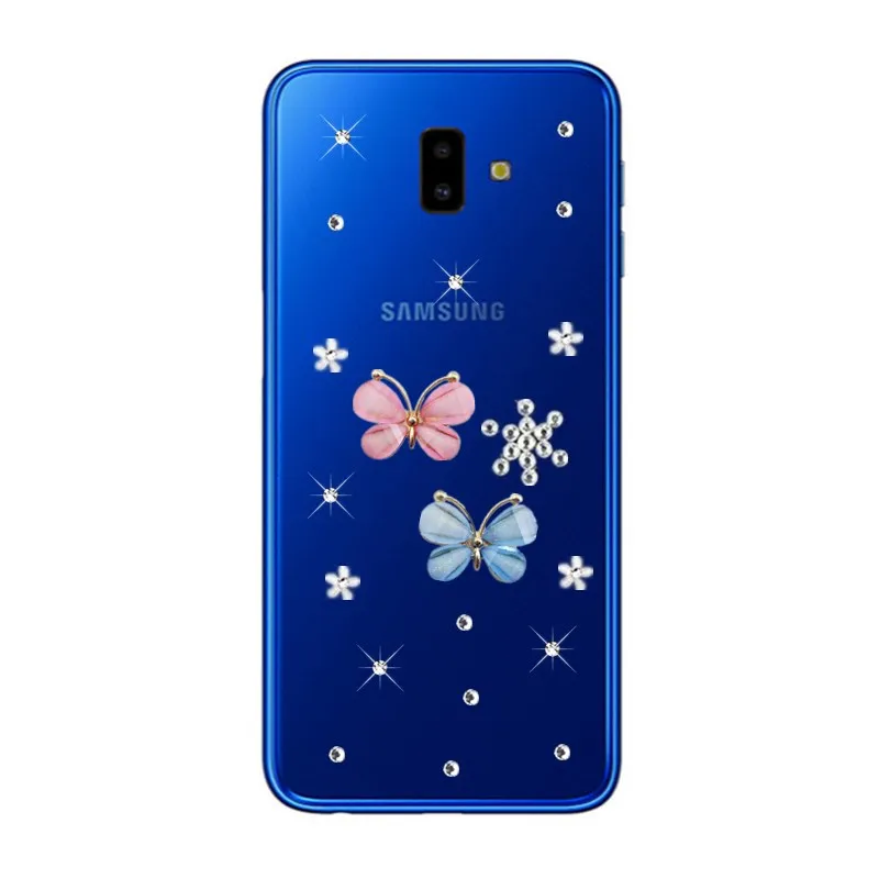 Прозрачный силиконовый чехол с бриллиантами для Samsung Galaxy J3 J5 2017 J7 Pro/DS задняя